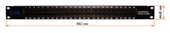 Патч-панель Lanmaster TWT-PP50TEL45 19" 1U 50xRJ45 UTP - купить недорого с доставкой в интернет-магазине