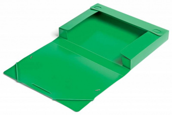 Папка-короб на резинке Бюрократ -BA40/07GRN пластик 0.7мм корешок 40мм A4 зеленый - купить недорого с доставкой в интернет-магазине