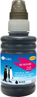 Чернила G&G GG-T6731BK черный 100мл для Epson L800, L805, L810, L850 - купить недорого с доставкой в интернет-магазине