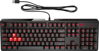 Клавиатура HP OMEN Encoder механическая черный USB for gamer LED - купить недорого с доставкой в интернет-магазине