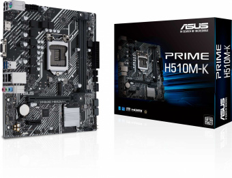 Материнская плата Asus PRIME H510M-K Soc-1200 Intel H510 2xDDR4 mATX AC`97 8ch(7.1) GbLAN+VGA+HDMI - купить недорого с доставкой в интернет-магазине