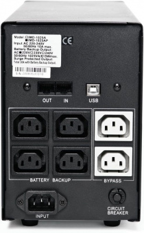 Источник бесперебойного питания Powercom Imperial IMD-1025AP 615Вт 1025ВА черный - купить недорого с доставкой в интернет-магазине