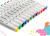 Набор маркеров для скетчинга Silwerhof двойной пиш. наконечник 1-7мм 12цв. пластиковая коробка (12шт.) - купить недорого с доставкой в интернет-магазине