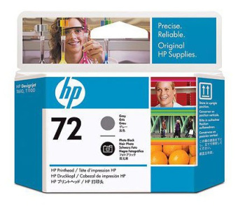 Печатающая головка HP 72 C9380A фото черный/серый для HP DJ T1100/T610 - купить недорого с доставкой в интернет-магазине
