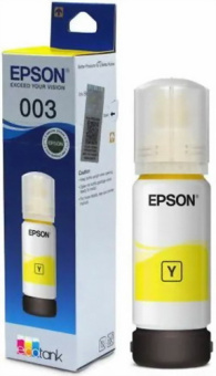 Чернила Epson 003 C13T00V498 желтый 65мл для Epson L3210/L3216/L3218 - купить недорого с доставкой в интернет-магазине