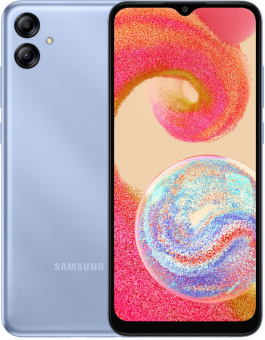 Смартфон Samsung SM-A042F Galaxy A04e 32Gb 3Gb голубой моноблок 3G 4G 6.5&quot; 720x1600 Android 12 13Mpix 802.11 a/b/g/n/ac GPS GSM900/1800 GSM1900 TouchSc - купить недорого с доставкой в интернет-магазине
