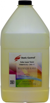 Тонер Static Control TRMPTCOL-1KG-Y желтый флакон 1000гр. для принтера HP CLJCP1515/Canon MF8330 - купить недорого с доставкой в интернет-магазине