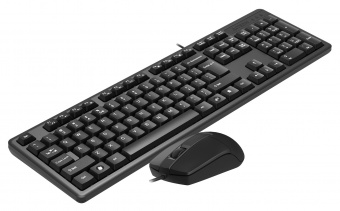 Клавиатура + мышь A4Tech KK-3330 клав:черный мышь:черный USB - купить недорого с доставкой в интернет-магазине