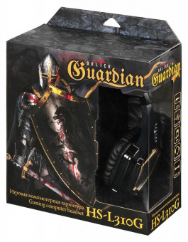 Наушники с микрофоном Оклик HS-L310G Guardian черный/золотистый 1.5м мониторные оголовье (359483) - купить недорого с доставкой в интернет-магазине