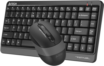 Клавиатура + мышь A4Tech Fstyler FG1110 клав:черный/серый мышь:черный/серый USB беспроводная Multimedia (FG1110 GREY) - купить недорого с доставкой в интернет-магазине