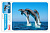 Коврик для мыши Buro BU-M40083 Мини рисунок/дельфины 230x180x2мм