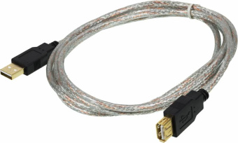Кабель-удлинитель Ningbo USB A(m) USB A(f) 1.8м прозрачный - купить недорого с доставкой в интернет-магазине
