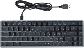Клавиатура Acer OKW302 механическая серебристый USB for gamer LED (ZL.KBDCC.01C) - купить недорого с доставкой в интернет-магазине