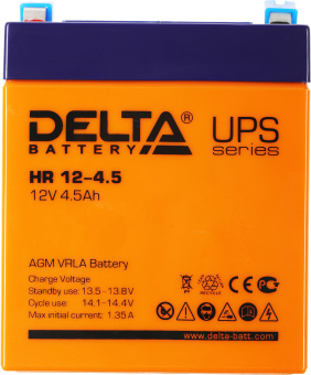 Батарея для ИБП Delta HR 12-4.5 12В 4.5Ач - купить недорого с доставкой в интернет-магазине