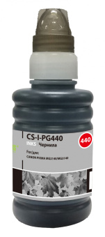 Чернила Cactus CS-I-PG440 черный пигментный 100мл для Canon Pixma MG2140/MG3140 - купить недорого с доставкой в интернет-магазине