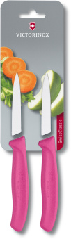 Набор ножей кухон. Victorinox 6.7606.L115B компл.:2шт розовый блистер - купить недорого с доставкой в интернет-магазине