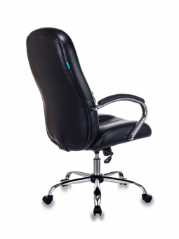 Кресло руководителя Бюрократ T-898SL черный эко.кожа крестов. металл хром - купить недорого с доставкой в интернет-магазине