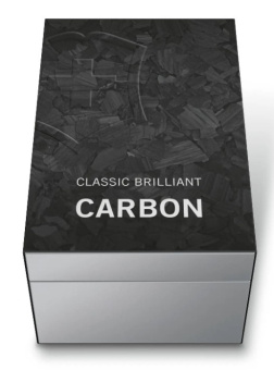 Нож перочинный Victorinox Classic Brilliant Carbon (0.6221.90) 58мм 5функц. черный/серебристый подар.коробка - купить недорого с доставкой в интернет-магазине