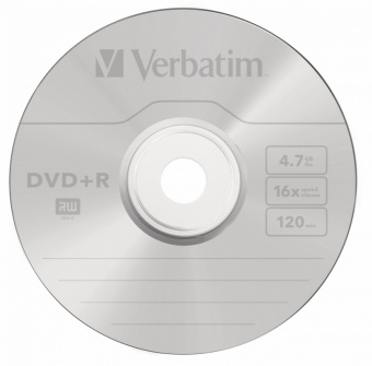 Диск DVD+R Verbatim 4.7Gb 16x Cake Box (100шт) (43551) - купить недорого с доставкой в интернет-магазине