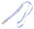 Шнур для пропуска Deli 8352l-blue 45х1см нейлон голубой (упак.:12шт) пластиковый пакет - купить недорого с доставкой в интернет-магазине