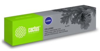 Картридж матричный Cactus CS-LX350 черный для Epson LX350/LQ350/ERC19/VP80K - купить недорого с доставкой в интернет-магазине