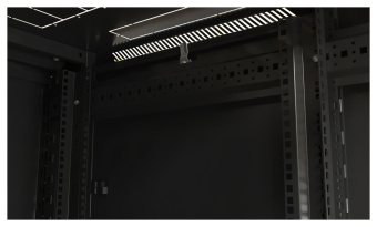 Шкаф серверный Hyperline (TTB-4261-AS-RAL9004) напольный 42U 600x1000мм пер.дв.стекл задн.дв.спл.стал.лист 2 бок.пан. 800кг черный 910мм 2055мм IP20 сталь - купить недорого с доставкой в интернет-магазине