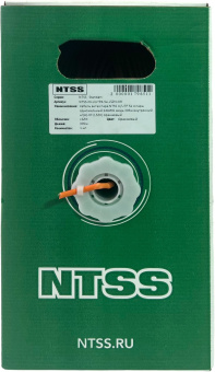 Кабель информационный NTSS NTSS-IN-UTP4-5Е-LSZH-OR кат.5E U/UTP 4X2X24AWG LSZH внутренний 305м оранжевый - купить недорого с доставкой в интернет-магазине