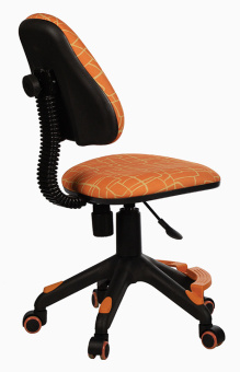 Кресло детское Бюрократ KD-4-F оранжевый жираф крестов. пластик подст.для ног - купить недорого с доставкой в интернет-магазине