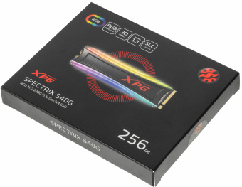 Накопитель SSD A-Data PCI-E x4 256Gb AS40G-256GT-C S40G RGB M.2 2280 - купить недорого с доставкой в интернет-магазине