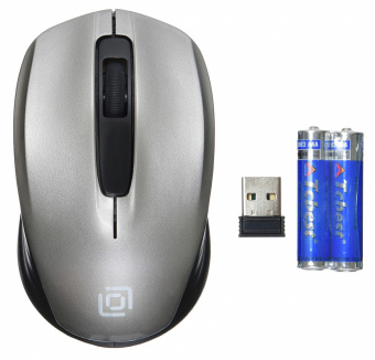 Мышь Оклик 475MW черный/серый оптическая (1000dpi) беспроводная USB для ноутбука (3but) - купить недорого с доставкой в интернет-магазине