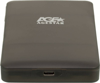 Внешний корпус для HDD/SSD AgeStar 31UBCP3C SATA USB3.1 пластик черный 2.5" - купить недорого с доставкой в интернет-магазине