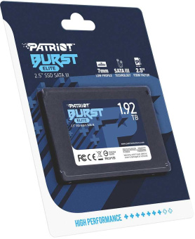 Накопитель SSD Patriot SATA III 1.92Tb PBE192TS25SSDR Burst Elite 2.5" - купить недорого с доставкой в интернет-магазине