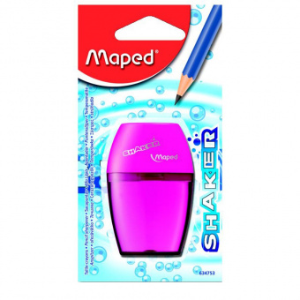 Точилка для карандашей ручная Maped Shaker 634753 1 отверстие - купить недорого с доставкой в интернет-магазине
