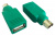 Переходник PS/2 (m) USB A(f) зеленый - купить недорого с доставкой в интернет-магазине