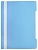 Папка-скоросшиватель Бюрократ Pastel -PSLPAST/BLUE A4 прозрач.верх.лист пластик голубой 0.14/0.18