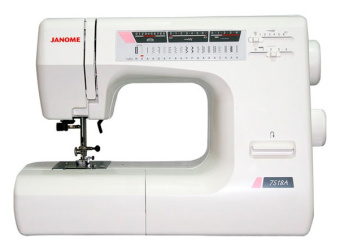 Швейная машина Janome 7518A белый - купить недорого с доставкой в интернет-магазине