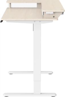 Стол для компьютера Cactus CS-EDL-DWT столешница ДСП светлый дуб каркас белый 120x71x60см - купить недорого с доставкой в интернет-магазине