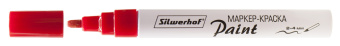 Маркер лаковый Silwerhof Paint пулевидный пиш. наконечник 2-4мм металический корпус красный - купить недорого с доставкой в интернет-магазине