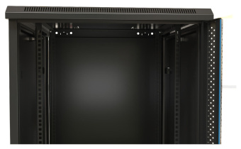 Шкаф коммутационный Hyperline (TWB-0966-SR-RAL9004) настенный 9U 600x600мм пер.дв.металл 2 бок.пан. 60кг черный IP20 сталь - купить недорого с доставкой в интернет-магазине