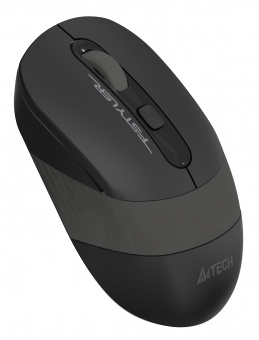 Мышь A4Tech Fstyler FG10S черный/серый оптическая (2000dpi) silent беспроводная USB для ноутбука (4but) - купить недорого с доставкой в интернет-магазине