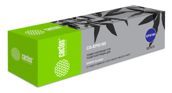 Картридж лазерный Cactus CS-EPS190 S050190 черный (4000стр.) для Epson AcuLaser C1100/C1100N/CX11/CX11N/CX11NF/CX11NFC - купить недорого с доставкой в интернет-магазине