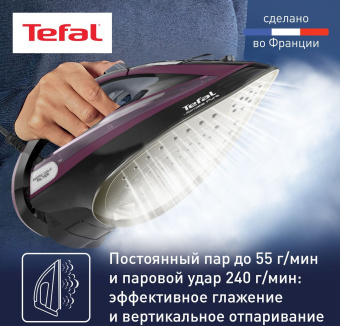 Утюг Tefal FV9835E0 3000Вт черный/фиолетовый - купить недорого с доставкой в интернет-магазине