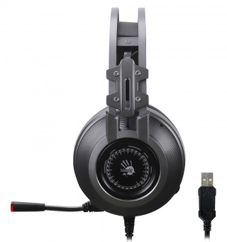 Наушники с микрофоном A4Tech Bloody J527 серый 2м мониторные USB оголовье (J527) - купить недорого с доставкой в интернет-магазине