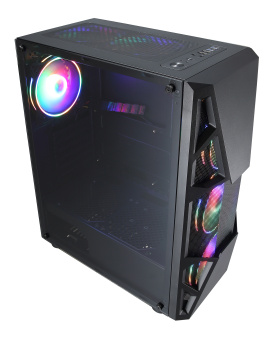 Корпус Formula CL-3303B RGB черный без БП ATX 6x120mm 2xUSB2.0 1xUSB3.0 audio bott PSU - купить недорого с доставкой в интернет-магазине