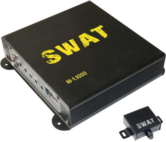 Усилитель автомобильный Swat M-1.1000 одноканальный - купить недорого с доставкой в интернет-магазине