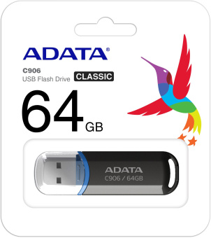 Флеш Диск A-Data 64Gb Classic C906 AC906-64G-RBK USB2.0 черный - купить недорого с доставкой в интернет-магазине