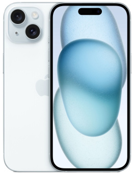 Смартфон Apple A3092 iPhone 15 128Gb голубой моноблок 3G 4G 6.1" iOS 17 802.11 a/b/g/n/ac/ax NFC GPS - купить недорого с доставкой в интернет-магазине
