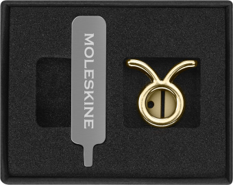 Шильд-символ Moleskine Zodiac Телец металл золотистый коробка с европод. PINTAURUSGOLD - купить недорого с доставкой в интернет-магазине