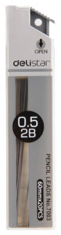 Грифель Deli E7003 0.5мм 2B туба - купить недорого с доставкой в интернет-магазине