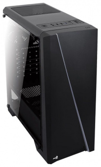 Корпус Aerocool Cylon черный без БП ATX 1x120mm 2xUSB2.0 1xUSB3.0 audio CardReader bott PSU - купить недорого с доставкой в интернет-магазине